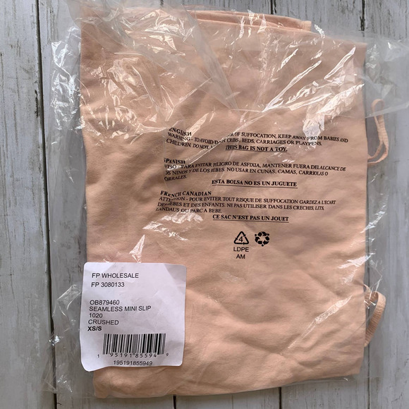 NWT Free People Seamless Mini Slip Dress in Crushed Pink - Picture 3 of 7